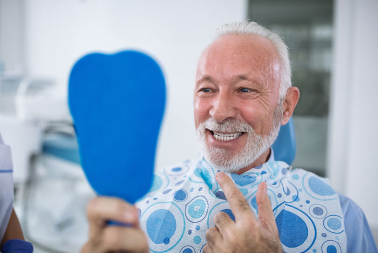 Dental Implant Patient After Procedure