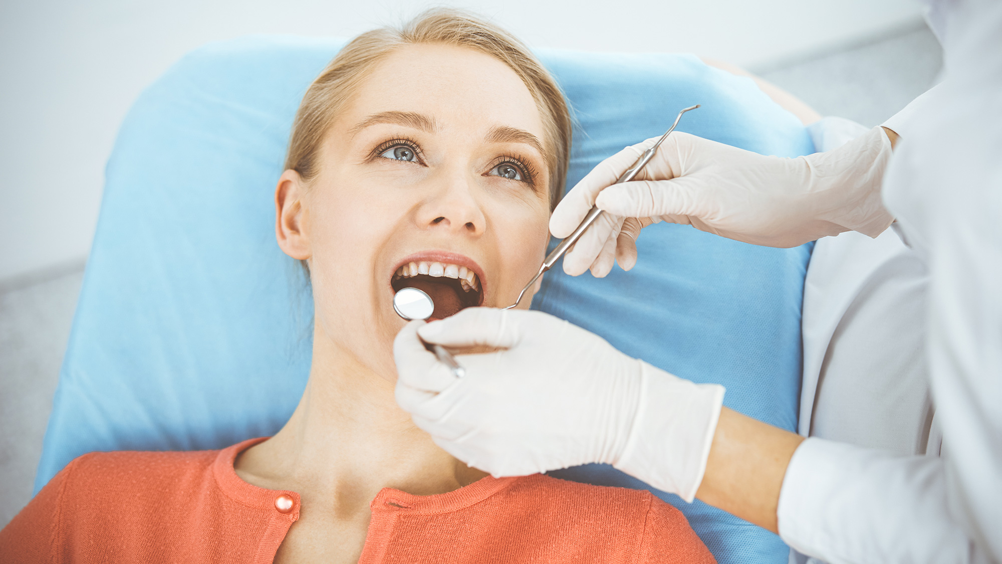 Woman at dentist Withers Perio Fairfax, VA