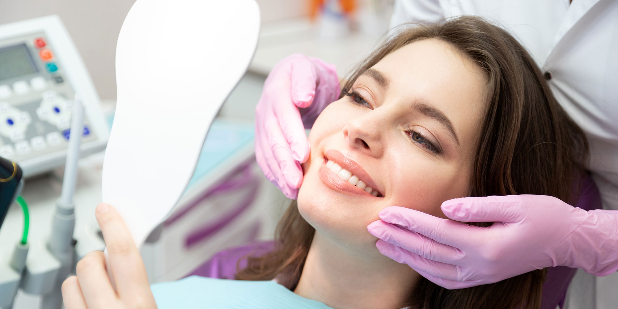 patient smiling after their dental procedure